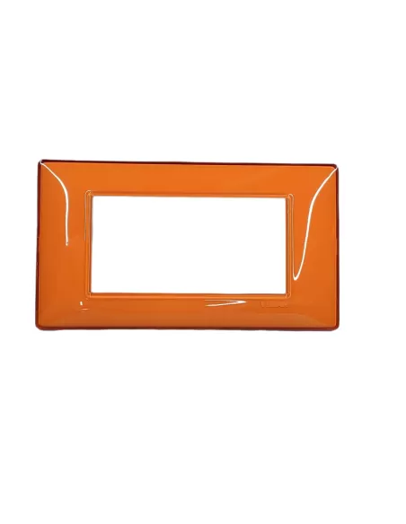Vimar 14654.48 Placa 4 Módulos Reflex Naranja Serie Vimar Plana